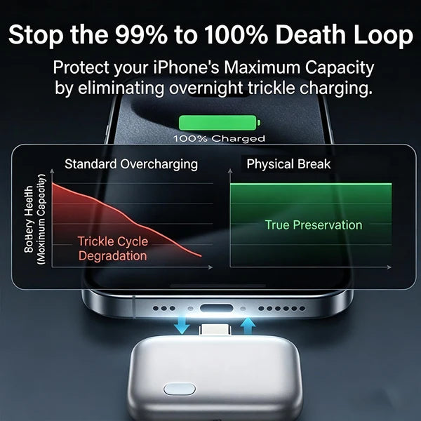 🔋 شاحن ذكي بالفصل التلقائي حافظ علي جودة بطاريتك – حماية كاملة لبطارية أجهزتك
