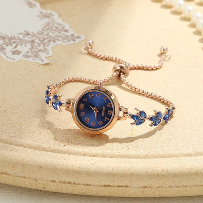 ⌚ساعة نسائية أنيقة بتصميم فاخر – الهدية المثالية لمن تحبين⌚